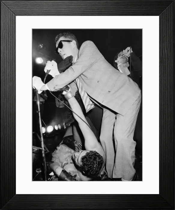 Framed Print : Frankie Goes To Hollywood performing at Camden Palace, London. 24th November 1983 Framed Print : Frankie Goes To Hollywood performing at Camden Palace, London. 24th November 1983
