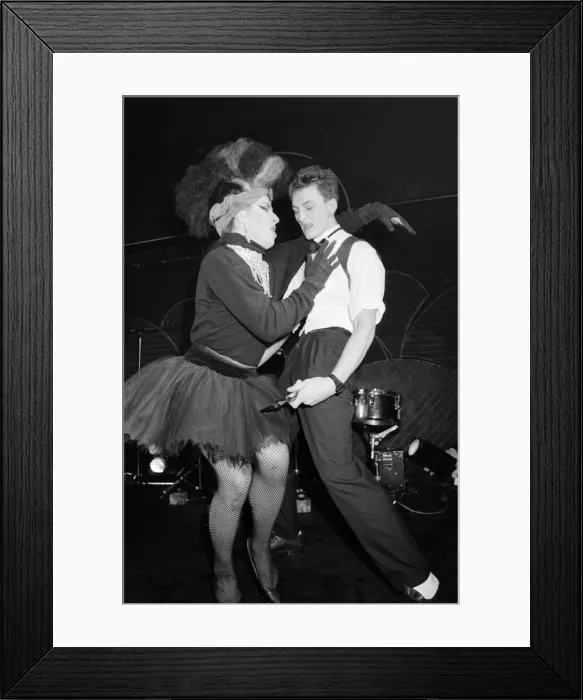 Framed Print : Frankie Goes To Hollywood performing at Camden Palace, London. 24th November 1983 Framed Print : Frankie Goes To Hollywood performing at Camden Palace, London. 24th November 1983