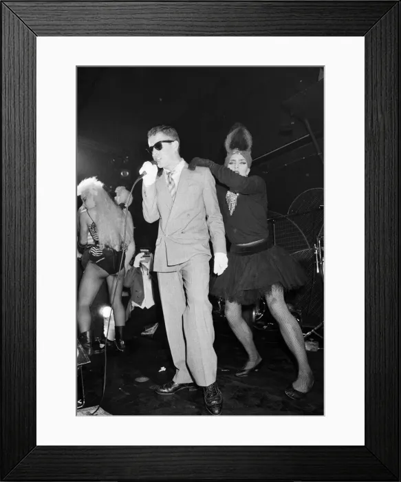 Framed Print : Frankie Goes To Hollywood performing at Camden Palace, London. 24th November 1983 Framed Print : Frankie Goes To Hollywood performing at Camden Palace, London. 24th November 1983