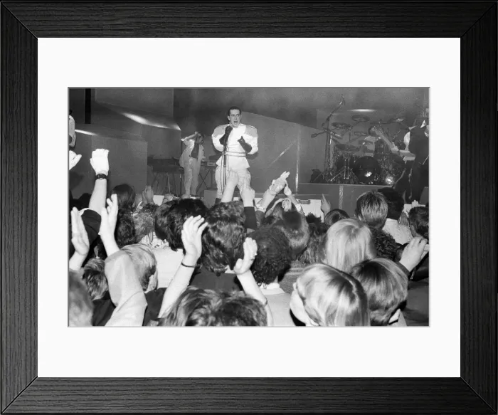 Framed Print : Frankie Goes To Hollywood in concert at Sheffield City Hall. 14th March 1985