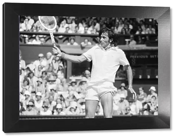 Ilie Nastase, Romanian Tennis Player in action on Centre Court