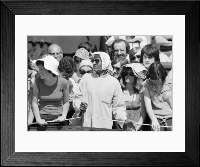 Framed Print : Wimbledon Tennis Championships, Thursday 24th June 1976. Our Picture Shows Framed Print : Wimbledon Tennis Championships, Thursday 24th June 1976. Our Picture Shows