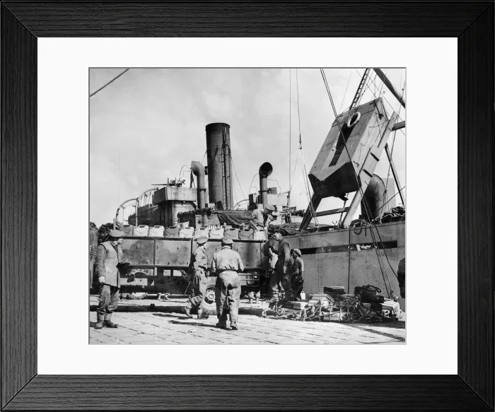 Framed Print : Allied troops proceed inland into Northern France on the mission to liberate France Framed Print : Allied troops proceed inland into Northern France on the mission to liberate France