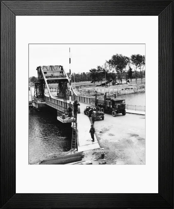Framed Print : Allied troops proceed inland into Northern France on the mission to liberate France Framed Print : Allied troops proceed inland into Northern France on the mission to liberate France