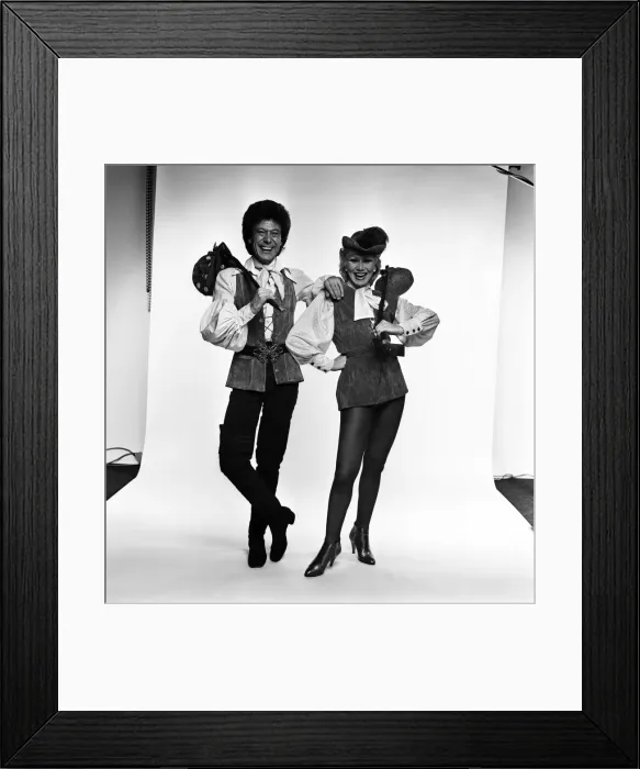 Framed Print : Lionel Blair and sister Joyce Blair. 3rd December 1981 Framed Print : Lionel Blair and sister Joyce Blair. 3rd December 1981