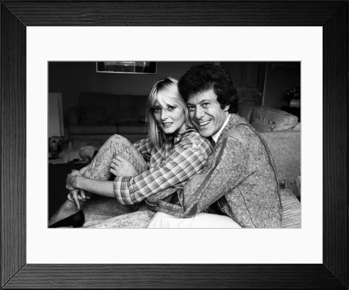Framed Print : Lionel Blair pictured at home with his wife Susan. 19th October 1983 Framed Print : Lionel Blair pictured at home with his wife Susan. 19th October 1983
