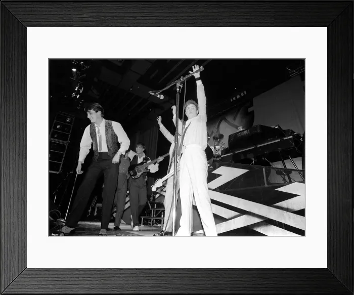 Framed Print : Pop Group Spandau Ballet True Tour'April 1983 Pop Group Spandau Ballet