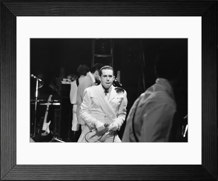 Framed Print : Frankie Goes To Hollywood, performing in Washington during their US tour Framed Print : Frankie Goes To Hollywood, performing in Washington during their US tour