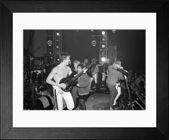 Framed Print : Frankie Goes To Hollywood, performing in Washington during their US tour