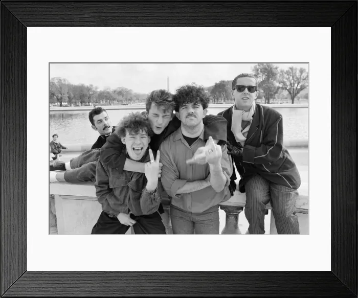 Framed Print : Liverpool band Frankie Goes To Hollywood, at Capitol Hill in Washington during their US Framed Print : Liverpool band Frankie Goes To Hollywood, at Capitol Hill in Washington during their US