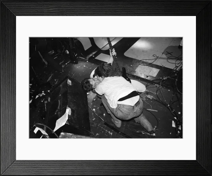 Framed Print : Frankie Goes To Hollywood, performing in Washington during their US tour Framed Print : Frankie Goes To Hollywood, performing in Washington during their US tour