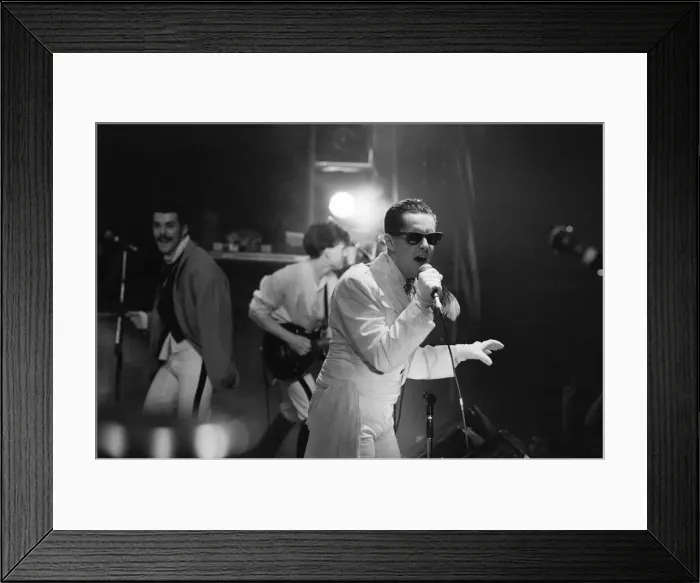 Framed Print : Frankie Goes To Hollywood, performing in Washington during their US tour Framed Print : Frankie Goes To Hollywood, performing in Washington during their US tour