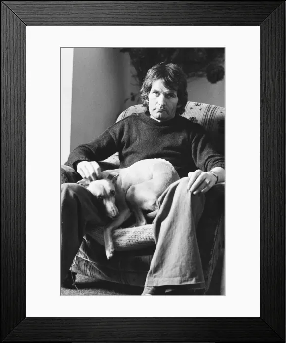 Framed Print : Male model Norman Scott seen here at his home in Coombe Martin Framed Print : Male model Norman Scott seen here at his home in Coombe Martin
