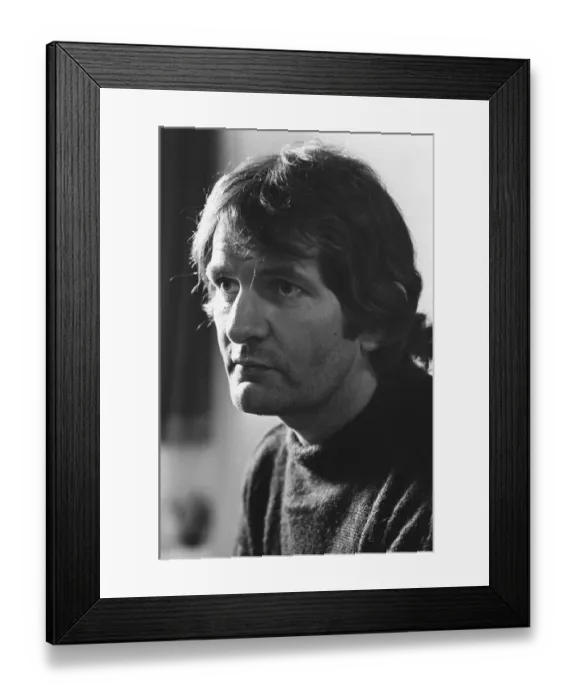 Framed Print : Male model Norman Scott seen here at his home in Coombe Martin Framed Print : Male model Norman Scott seen here at his home in Coombe Martin