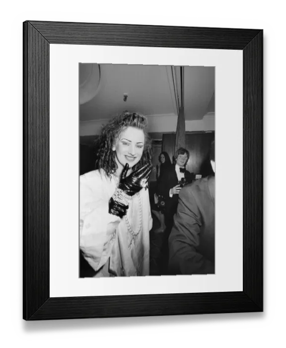 Framed Print : Boy Gearoge at the British Record Industry Awards, The Grosvenor House Hotel