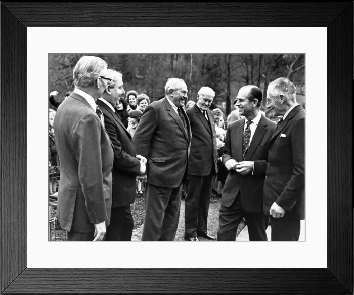 Framed Print : Prince Philip, Duke of Edinburgh visits Paignton Zoo, Devon. 9th March 1978 Framed Print : Prince Philip, Duke of Edinburgh visits Paignton Zoo, Devon. 9th March 1978