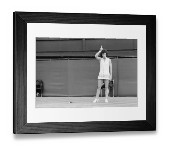 Framed Print : Wimbledon Tennis Championships, Ladies Quarterfinals Day, Monday 30th June 1975 Framed Print : Wimbledon Tennis Championships, Ladies Quarterfinals Day, Monday 30th June 1975