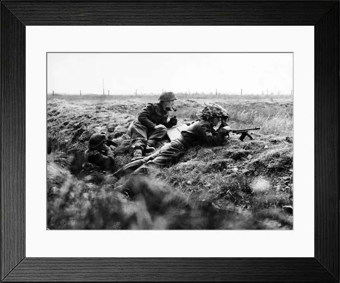 Framed Print : Normandy, in front of the Navys guns. It is upon the men of