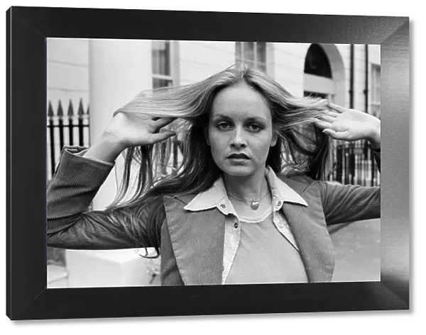 Model and actress Twiggy in London. 2nd June 1976