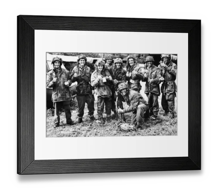 Framed Print : Allied troops proceed inland into Northern France on the mission to liberate France Framed Print : Allied troops proceed inland into Northern France on the mission to liberate France