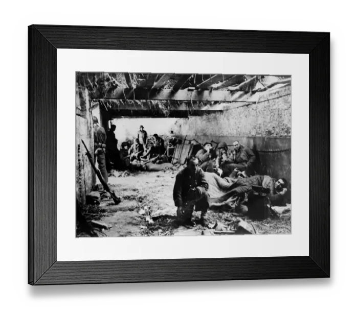 Framed Print : Allied troops proceed inland into Northern France on the mission to liberate France Framed Print : Allied troops proceed inland into Northern France on the mission to liberate France