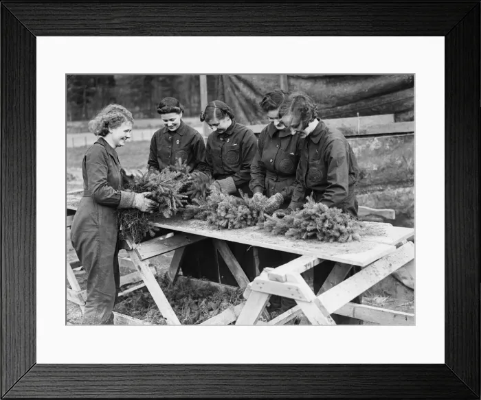 Framed Print : Women of the Forestry Commission section of the Women Framed Print : Women of the Forestry Commission section of the Women