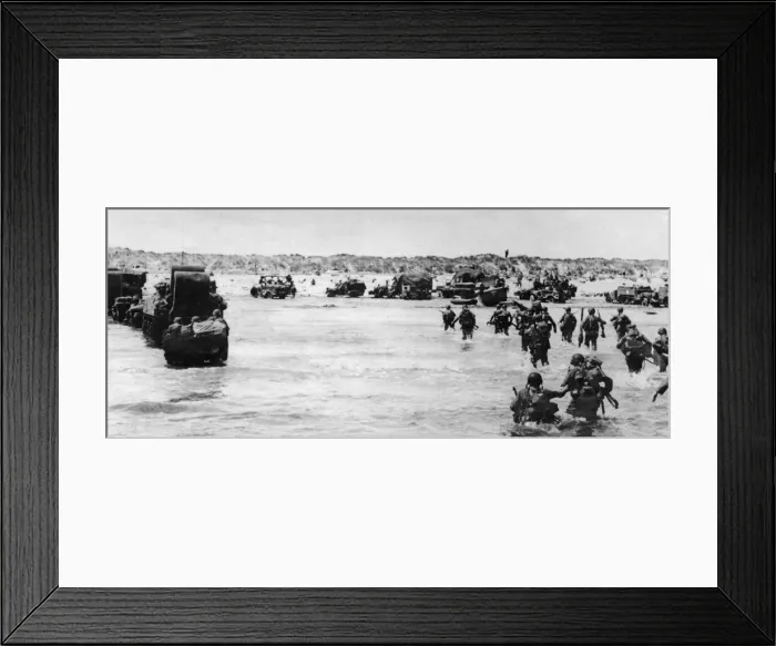 Framed Print : Allied invasion of Northern France following the Normandy landings in Northen France