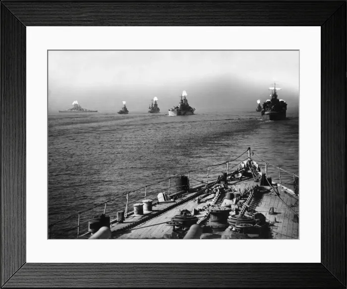 Framed Print : The bombardment of Cherbourg during World War Two when ships from the United States Navy Framed Print : The bombardment of Cherbourg during World War Two when ships from the United States Navy