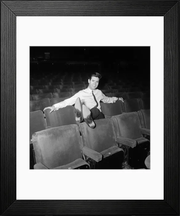 Framed Print : Cliff Richard pictured at the London Palladium where he appears for the last week in Framed Print : Cliff Richard pictured at the London Palladium where he appears for the last week in