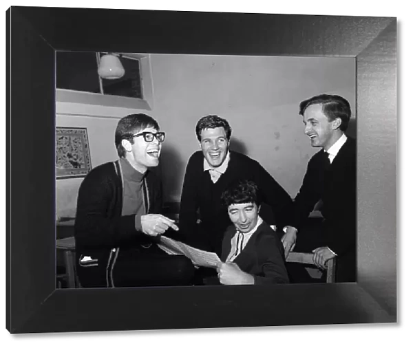 Pop star Cliff Richard, left, back at his old school, Cheshunt Secondary in Hertfordshire