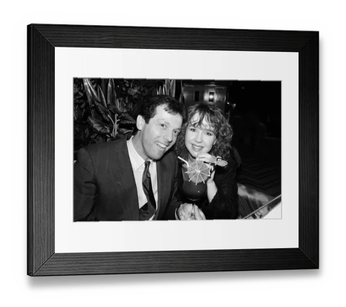 Framed Print : EastEnders stars Leslie Grantham and Susan Tully attend the opening of Paradise Lost Framed Print : EastEnders stars Leslie Grantham and Susan Tully attend the opening of Paradise Lost