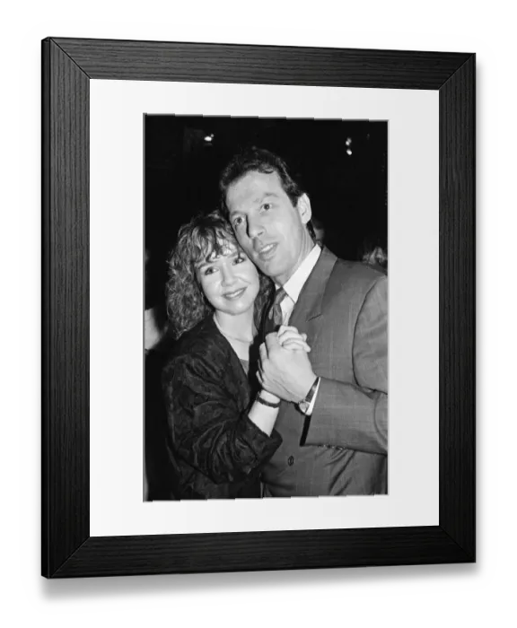 Framed Print : EastEnders stars Leslie Grantham and Susan Tully attend the opening of Paradise Lost Framed Print : EastEnders stars Leslie Grantham and Susan Tully attend the opening of Paradise Lost