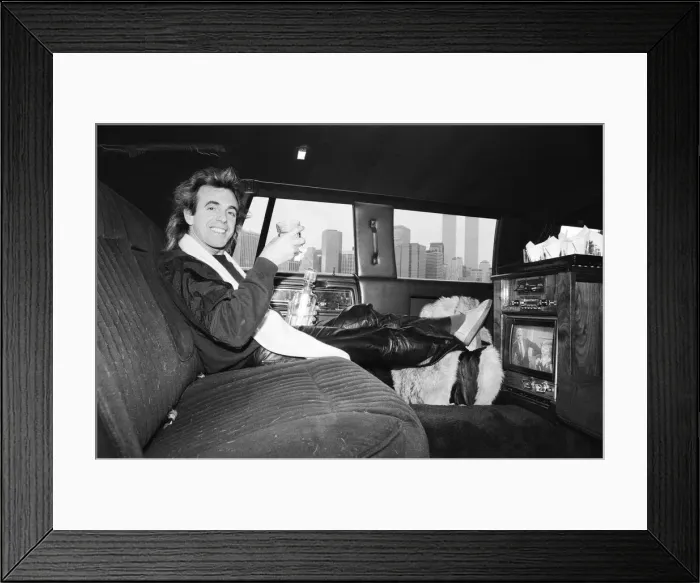 Framed Print : Peter Stringfellow, owner of Cinderellas in Leeds in the 1970s Framed Print : Peter Stringfellow, owner of Cinderellas in Leeds in the 1970s