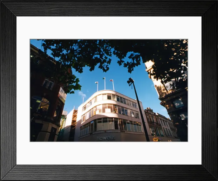 Framed Print : Howells department store in Cardiff, Wales. October 1996 Framed Print : Howells department store in Cardiff, Wales. October 1996