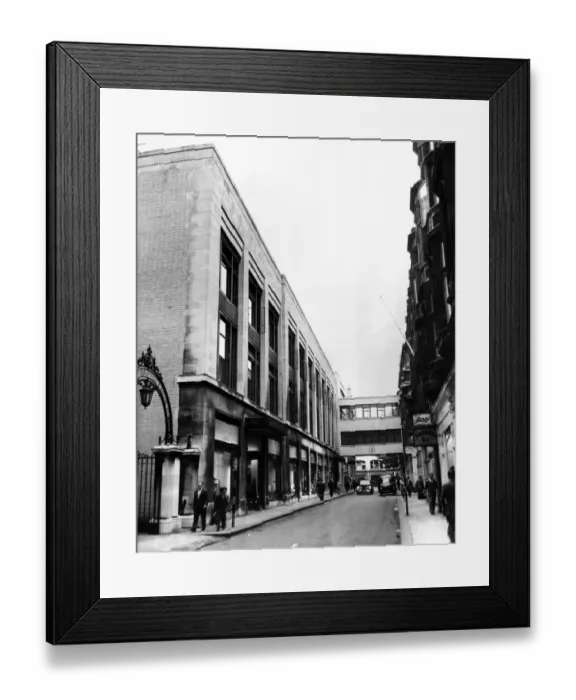 Framed Print : An exterior view of James Howells department store, Wharton Street, Cardiff, Wales