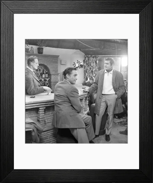 Framed Print : Filming of Subterfuge in Westcott, Dorking, in January 1968 Framed Print : Filming of Subterfuge in Westcott, Dorking, in January 1968