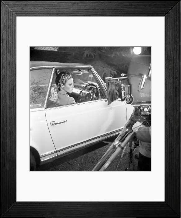 Framed Print : Filming of Subterfuge in Westcott, Dorking, in January 1968 Framed Print : Filming of Subterfuge in Westcott, Dorking, in January 1968
