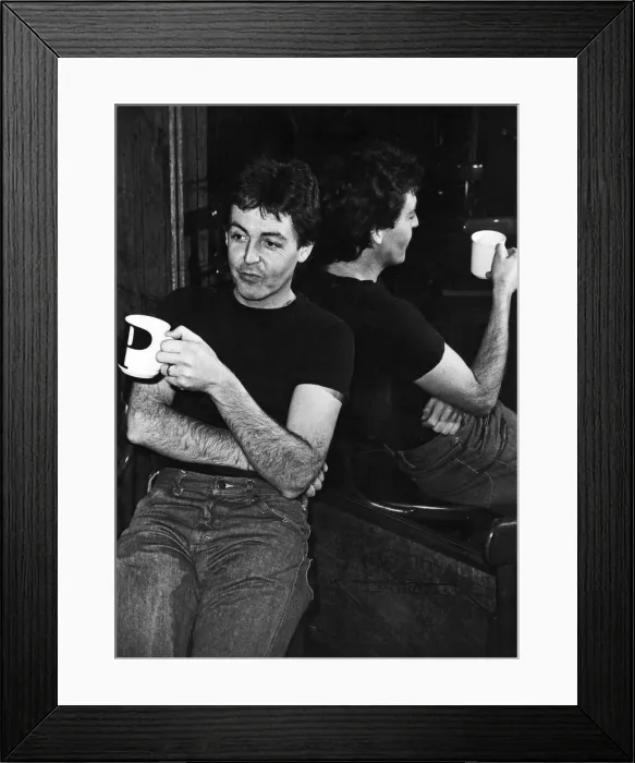 Framed Print : Former Beatles singer and bass guitarist Paul McCartney. September 1983 Framed Print : Former Beatles singer and bass guitarist Paul McCartney. September 1983