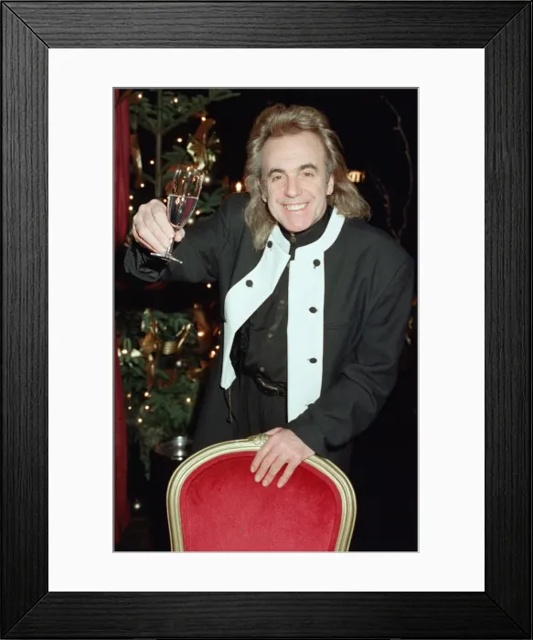 Framed Print : Peter Stringfellow, owner of Cinderellas in Leeds in the 1970s Framed Print : Peter Stringfellow, owner of Cinderellas in Leeds in the 1970s