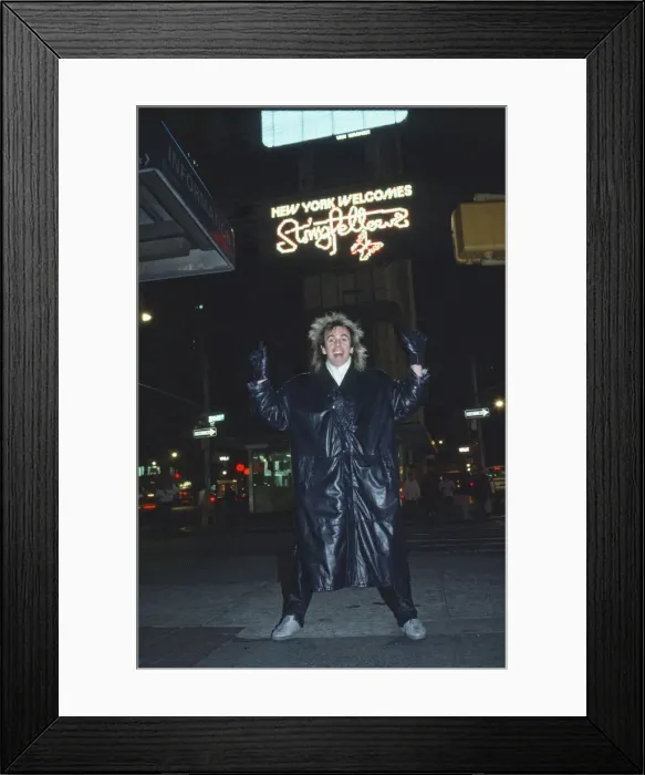 Framed Print : Peter Stringfellow, owner of Cinderellas in Leeds in the 1970s Framed Print : Peter Stringfellow, owner of Cinderellas in Leeds in the 1970s