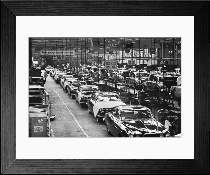 Framed Print : General scenes showing the new Jaguar cars coming off the production line at the plant Framed Print : General scenes showing the new Jaguar cars coming off the production line at the plant