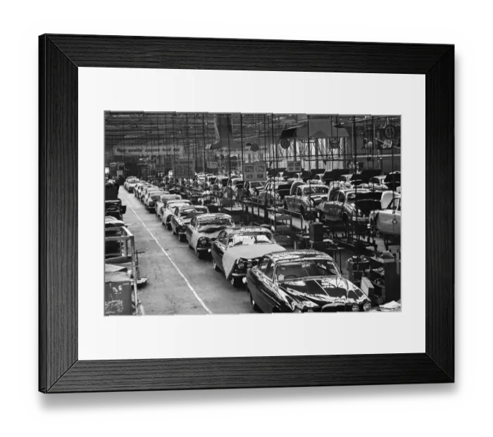 Framed Print : General scenes showing the new Jaguar cars coming off the production line at the plant Framed Print : General scenes showing the new Jaguar cars coming off the production line at the plant