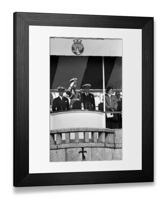 Framed Print : Prince Philip, Duke of Edinburgh visits Britannia Royal Naval College, Dartmouth