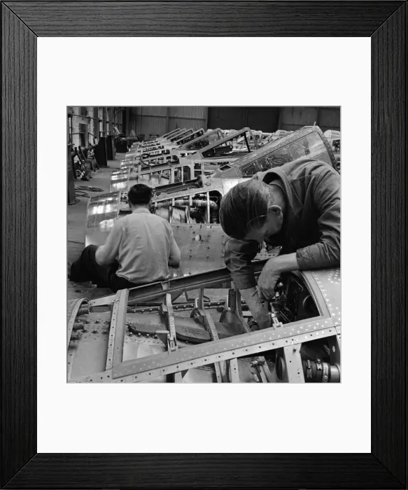 Framed Print : General scenes showing the construction of the Lightning fighter plane at Preston Framed Print : General scenes showing the construction of the Lightning fighter plane at Preston