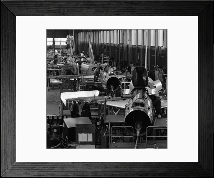 Framed Print : General scenes showing the construction of the Lightning fighter plane at Preston Framed Print : General scenes showing the construction of the Lightning fighter plane at Preston