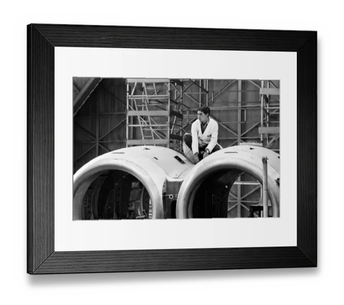 Framed Print : General scenes at the British Aircraft Corporation works at Brooklands in Weybridge Framed Print : General scenes at the British Aircraft Corporation works at Brooklands in Weybridge