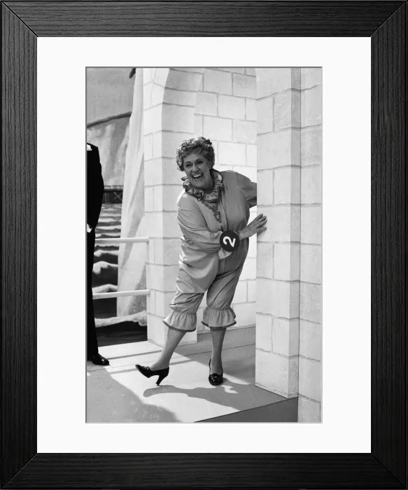 Framed Print : Peggy Mount takes the part of a bathing beauty contestant in Framed Print : Peggy Mount takes the part of a bathing beauty contestant in