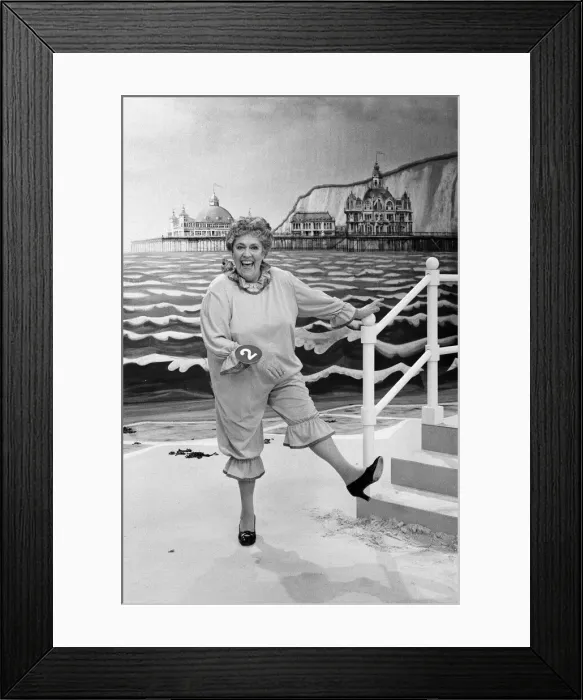 Framed Print : Peggy Mount takes the part of a bathing beauty contestant in Framed Print : Peggy Mount takes the part of a bathing beauty contestant in