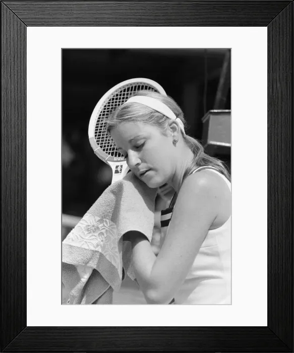 Framed Print : Wimbledon Tennis Championships, Ladies Quarterfinals Day, Monday 30th June 1975 Framed Print : Wimbledon Tennis Championships, Ladies Quarterfinals Day, Monday 30th June 1975