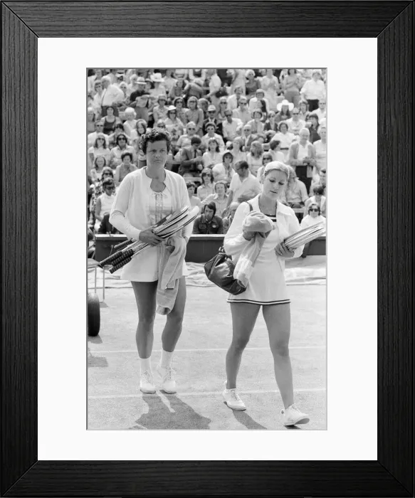 Framed Print : Wimbledon Tennis Championships, Ladies Quarterfinals Day, Monday 30th June 1975 Framed Print : Wimbledon Tennis Championships, Ladies Quarterfinals Day, Monday 30th June 1975